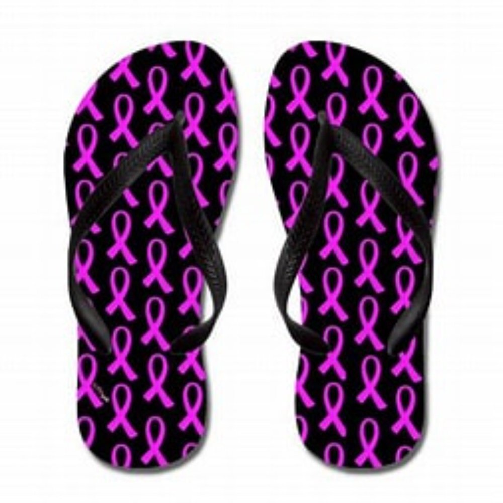 Two Assorted "Surprise Pairs BO-GO Breast Cancer Awareness Month Flip-Flops NWT